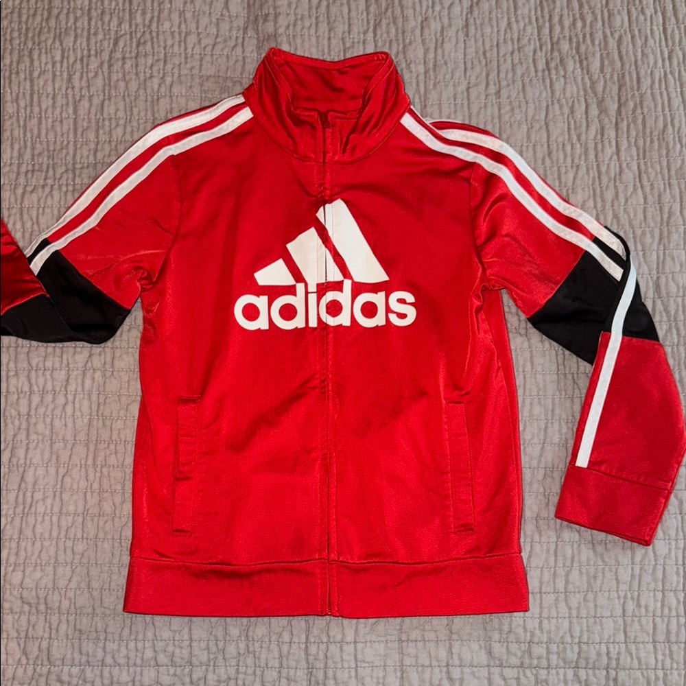 Adidas Kids Red Track Jacket